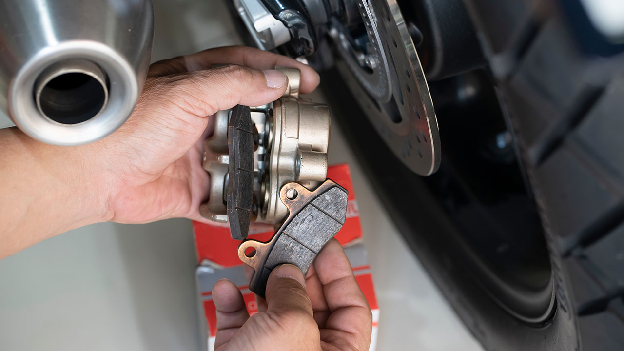 front and rear motorcycle brake pads